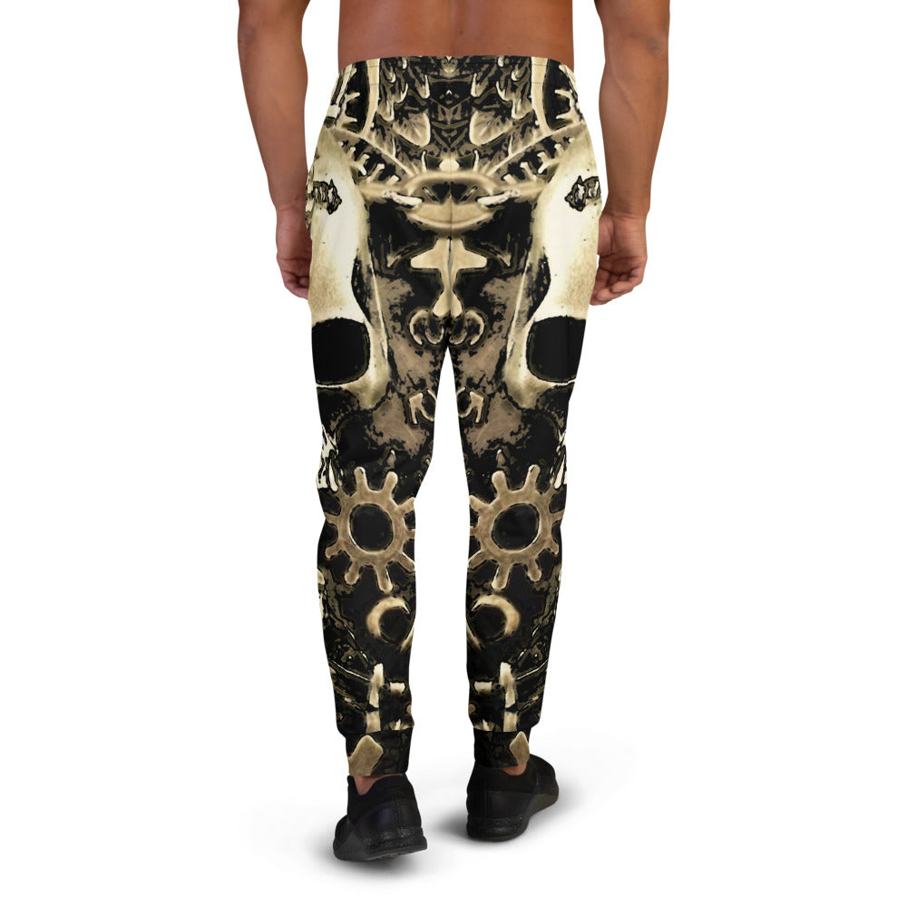 Steampunk Skull Print Men's Joggers