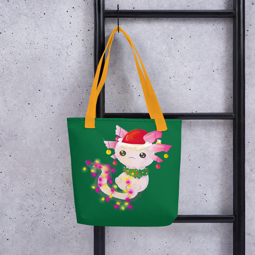 Have an Axolotl Christmas Tote Bag