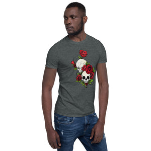Short-Sleeve Skulls & Roses T-Shirt