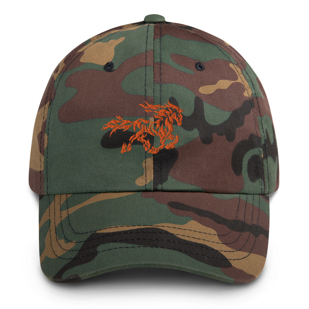 Fiery Mustang Dad Hat