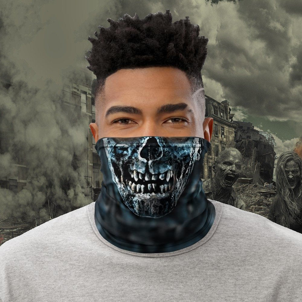 Zombie Face Neck Gaiter