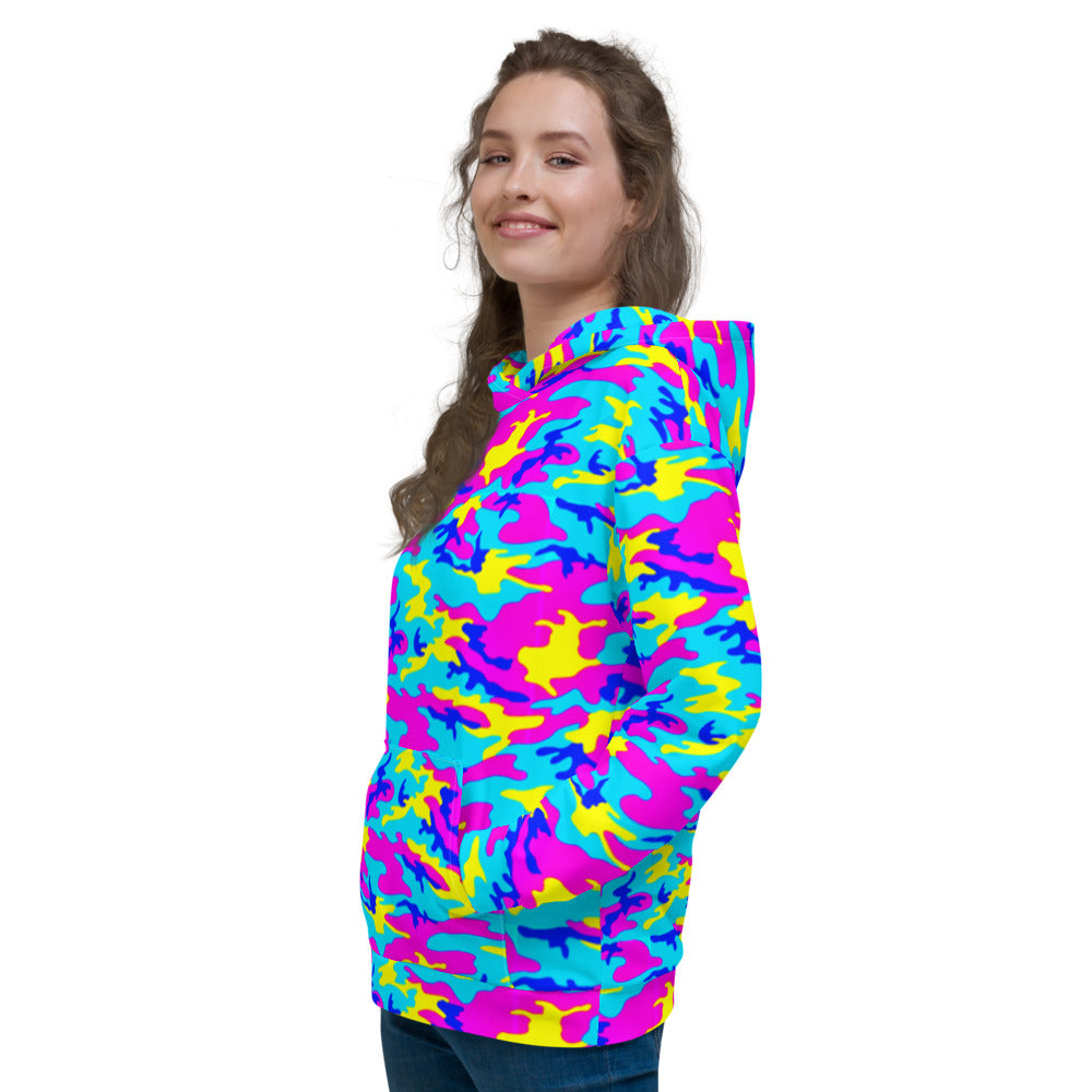 Colorful Camo Unisex Hoodie