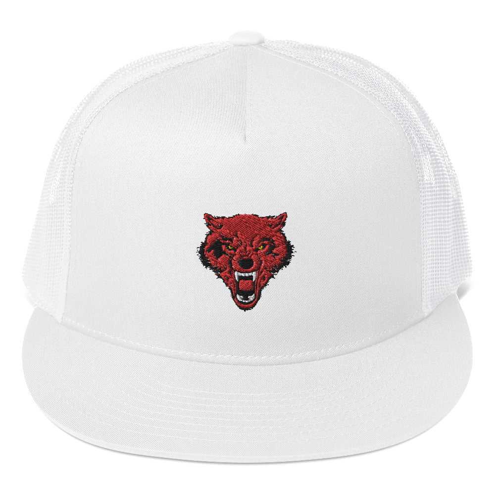 Goldeneyes Wolf Trucker Cap