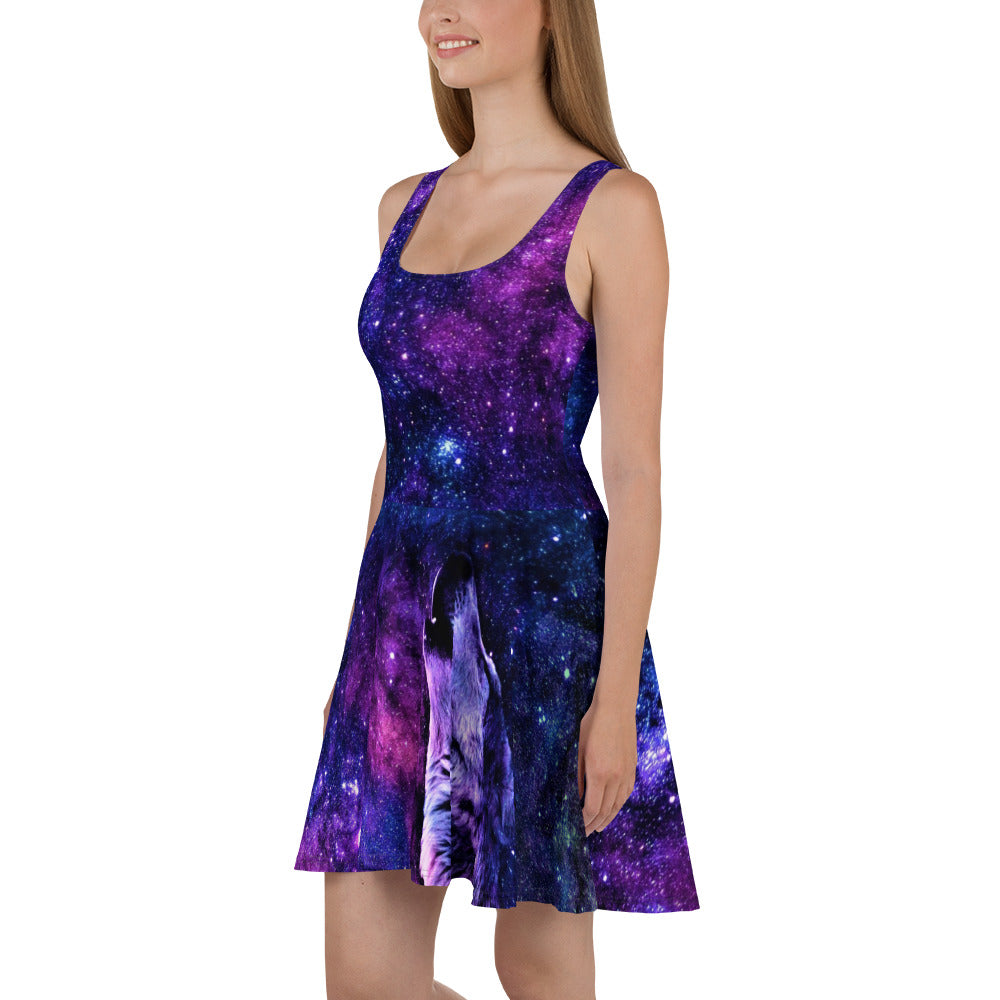 Wolf Nebula Skater Dress