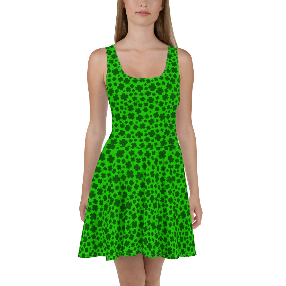 Lucky Clover Skater Dress