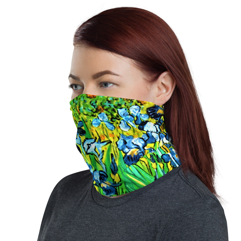 Van Gogh Irises Neck Gaiter