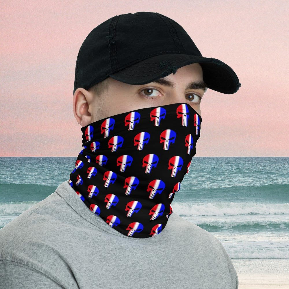 Patriot Madness Skulls Neck Gaiter