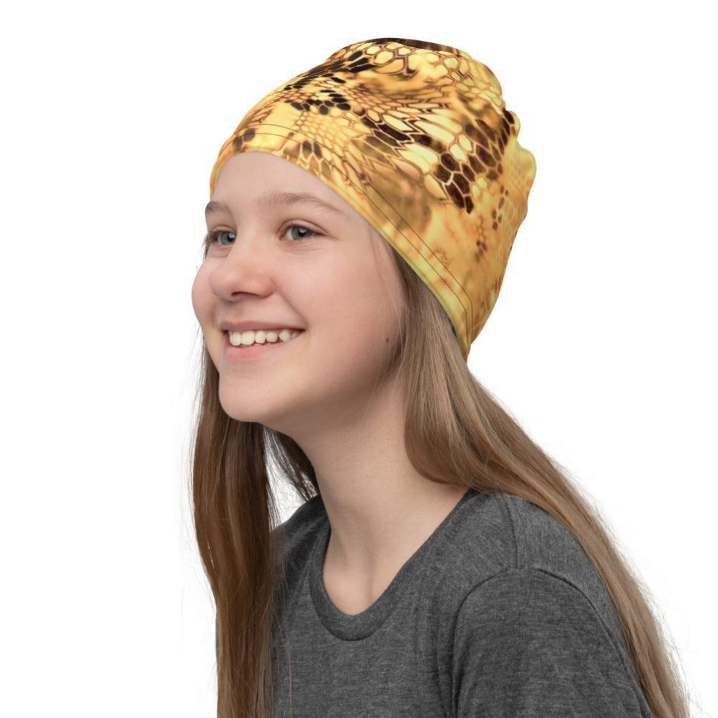 Abstract Snake Skin Camo Neck Gaiter