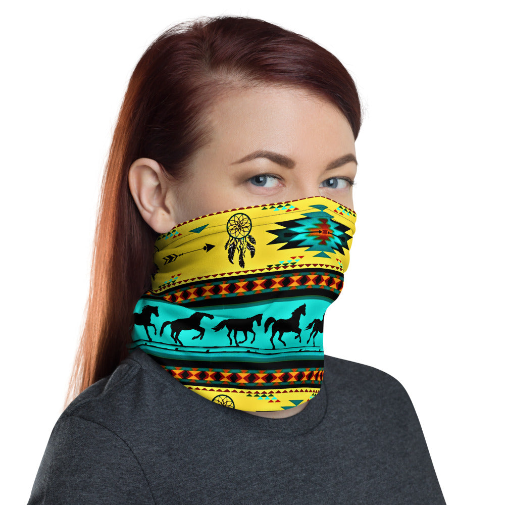 Running Horses Neck Gaiter