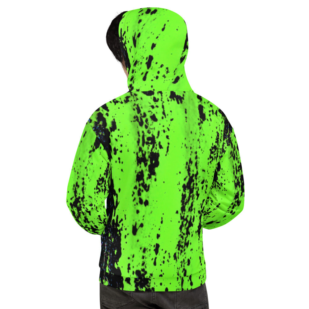 Neon Green Splash Hoodie