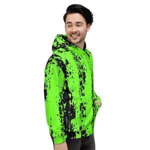 Neon Green Splash Hoodie