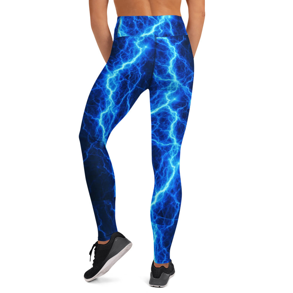 Electric Blue Yoga Leggings