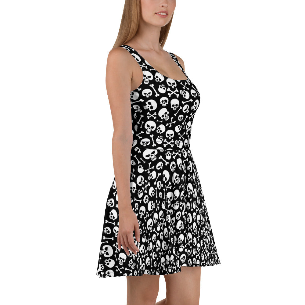 Skulls & Crossbones Skater Dress