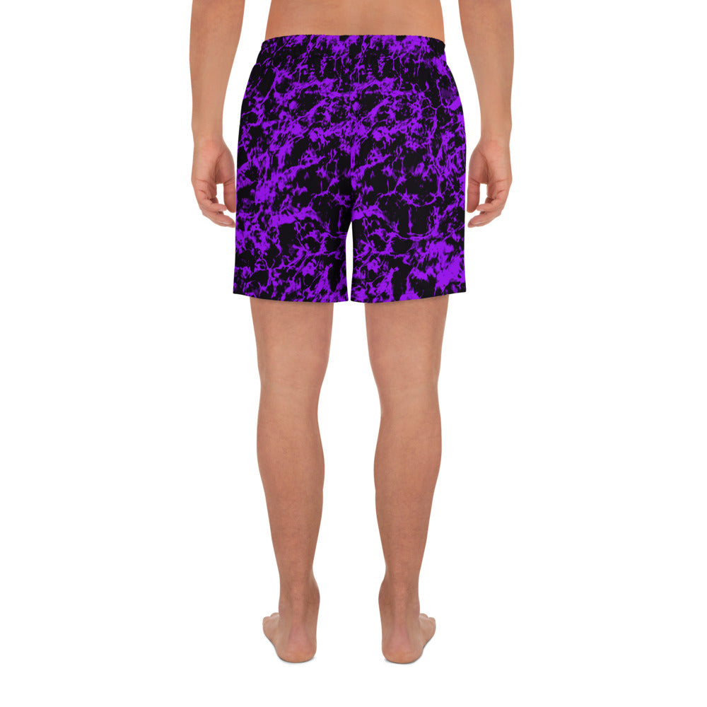 Purple Tide Men's Athletic Mid-Length Shorts