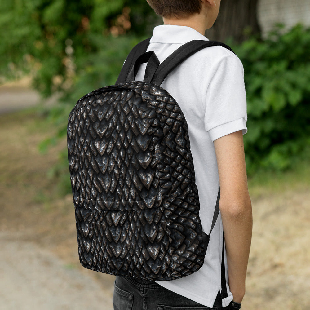 Onyx Dragon Scale Water Resistant Backpack