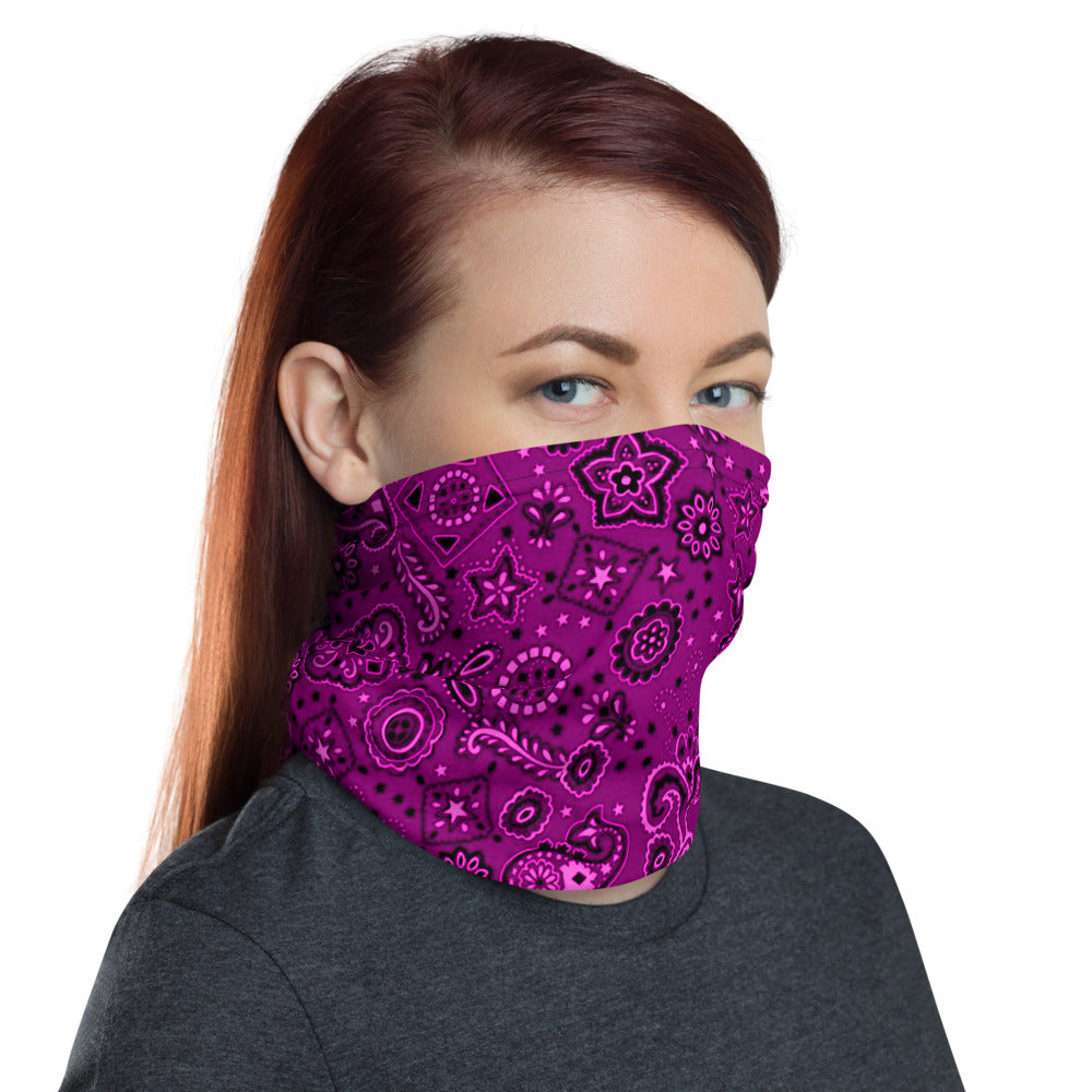 Shades of Pink Bandanna Neck Gaiter