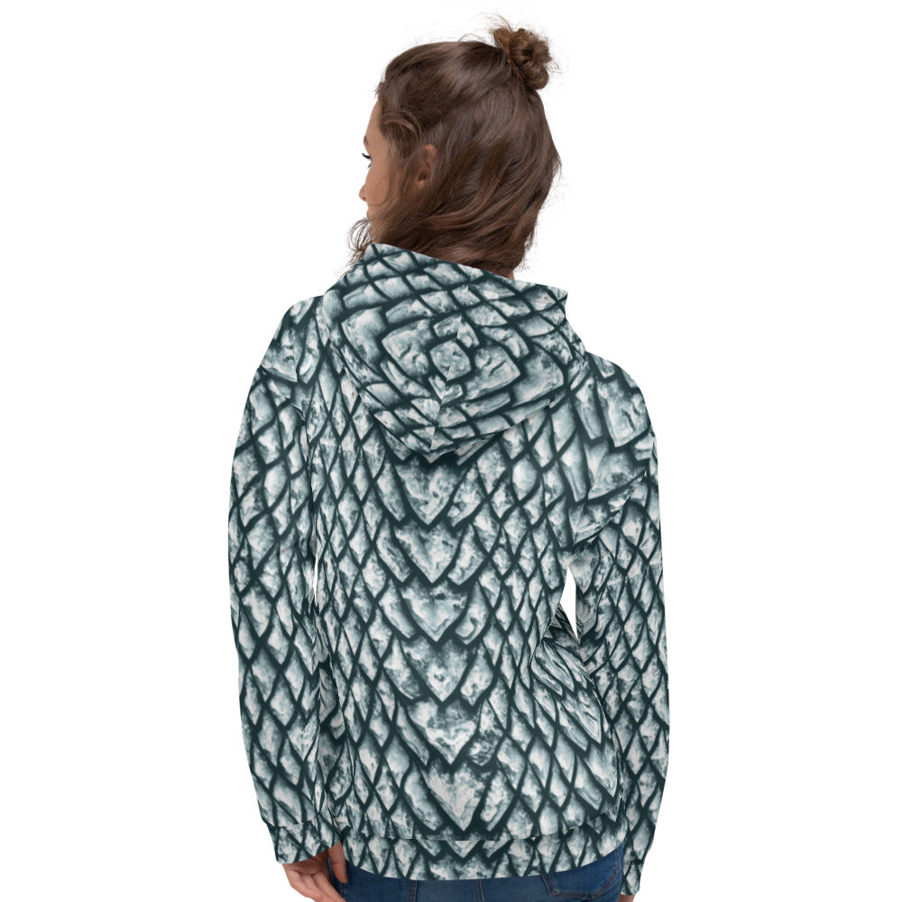 Ice Dragon Scale Unisex Hoodie