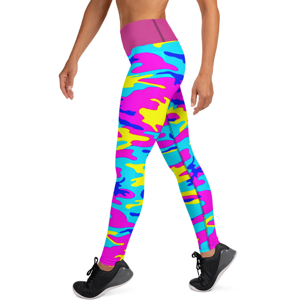 Colorful Camo Yoga Leggings