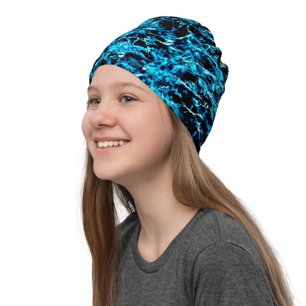 Aqua Blue Deeps Neck Gaiter