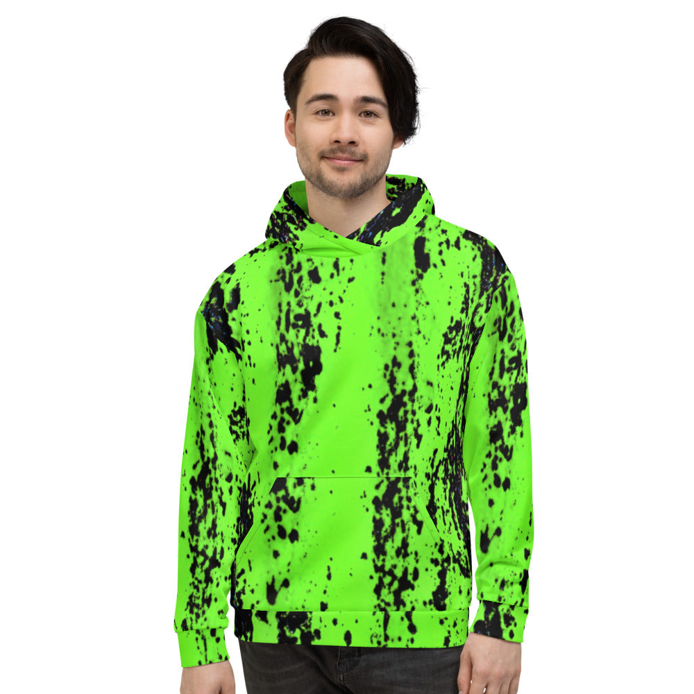 Neon Green Splash Hoodie