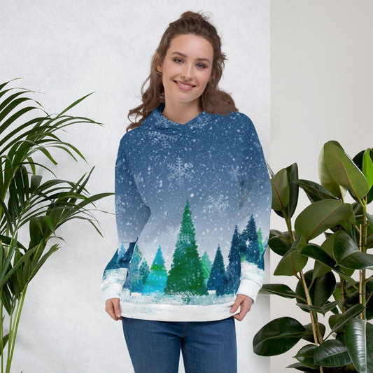 Winter Trees Unisex Pullover Hoodie