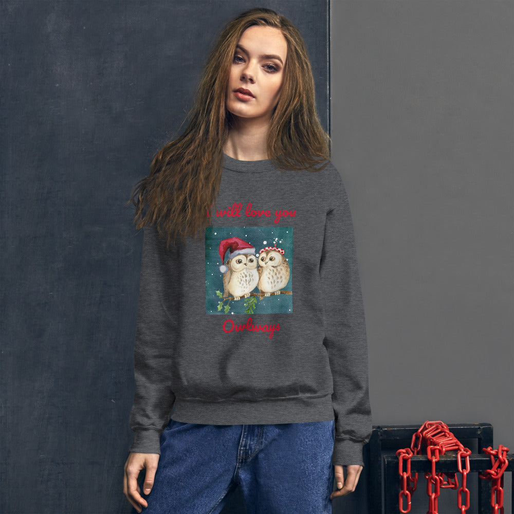 Owl Christmas Sweethearts Sweatshirt