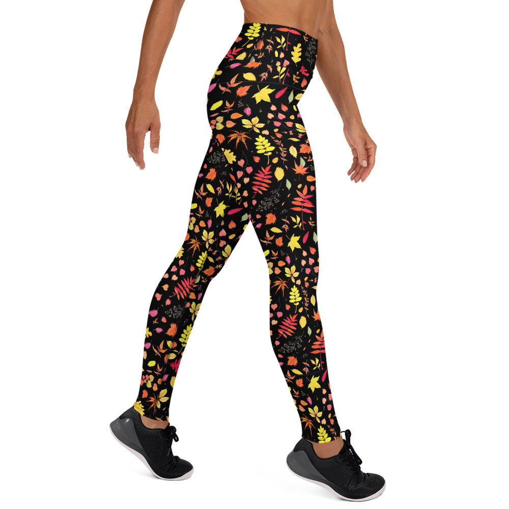 Autumn Leaves Yoga Leggings