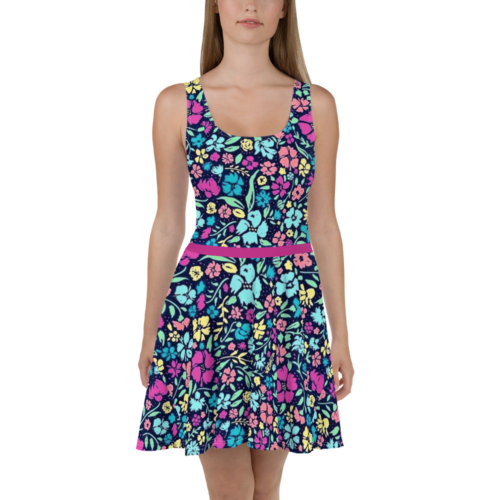 Wild Flower Skater Dress