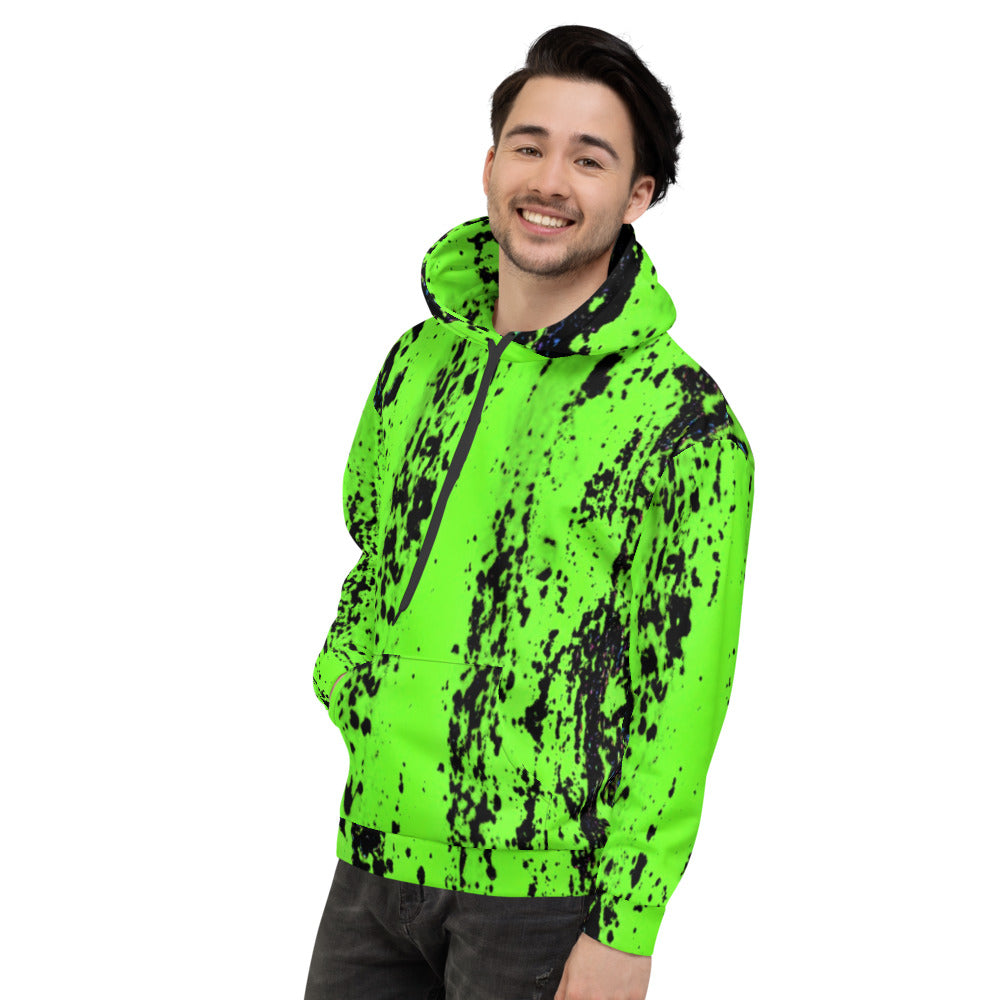 Neon Green Splash Hoodie