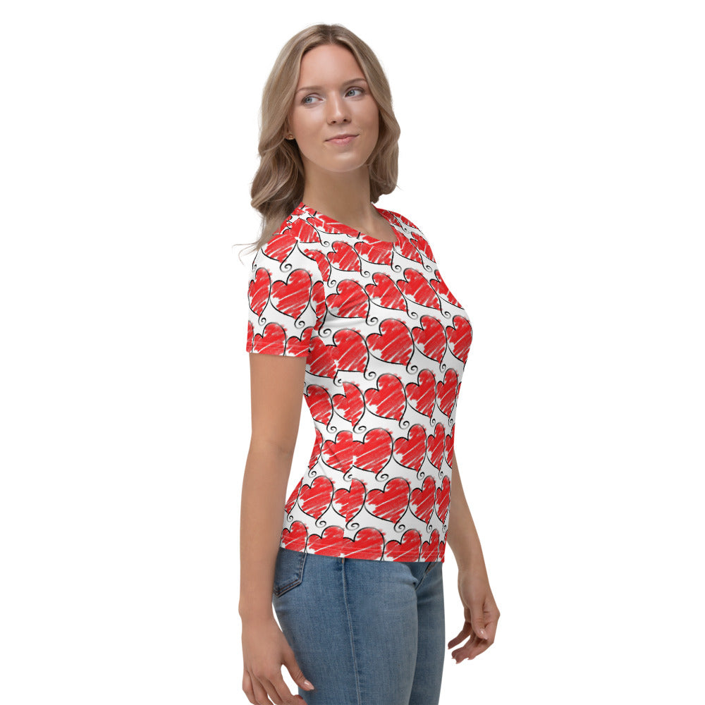 Valentine Hearts Women's T-shirt