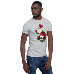 Short-Sleeve Skulls & Roses T-Shirt