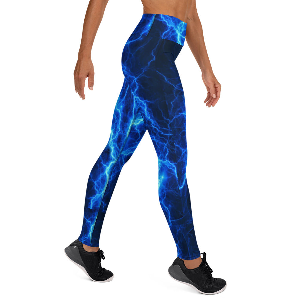 Electric Blue Yoga Leggings