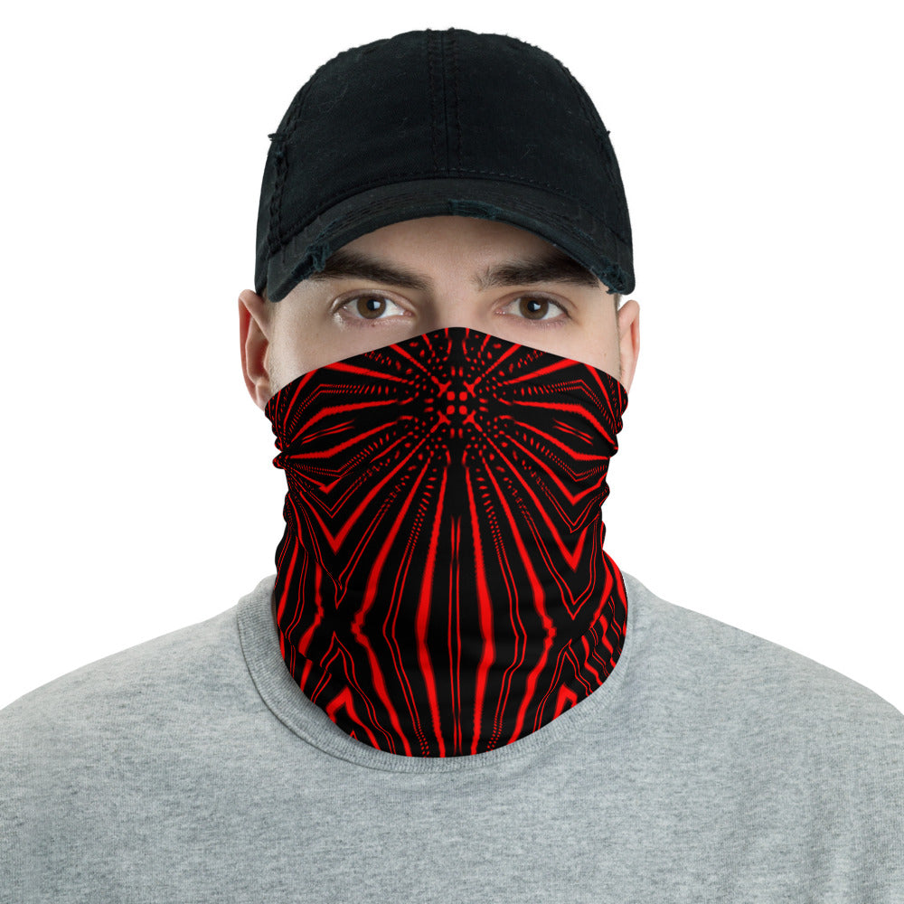 Red On Black Diablo Neck Gaiter