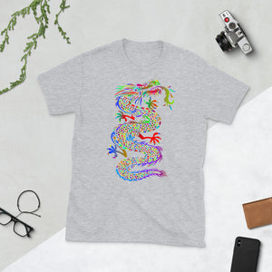 Colorful Asian Dragon Short-Sleeve Unisex T-Shirt
