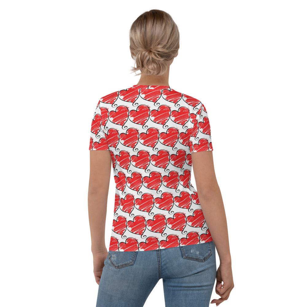 Valentine Hearts Women's T-shirt