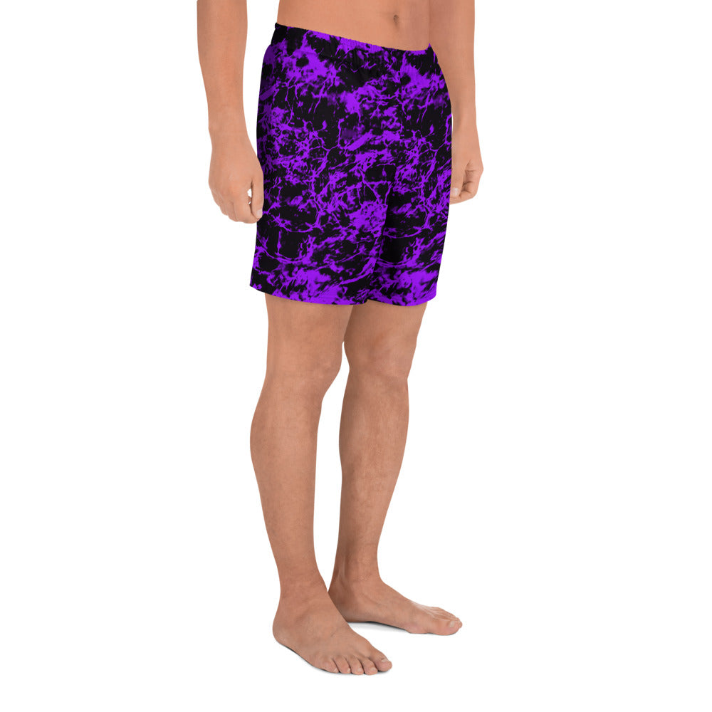 Purple Tide Men's Athletic Mid-Length Shorts