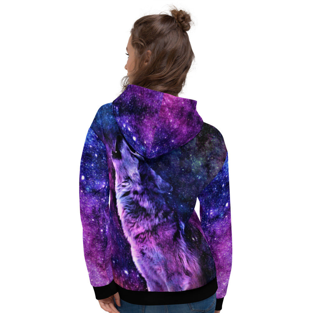 Wolf Nebula Unisex Pullover Hoodie