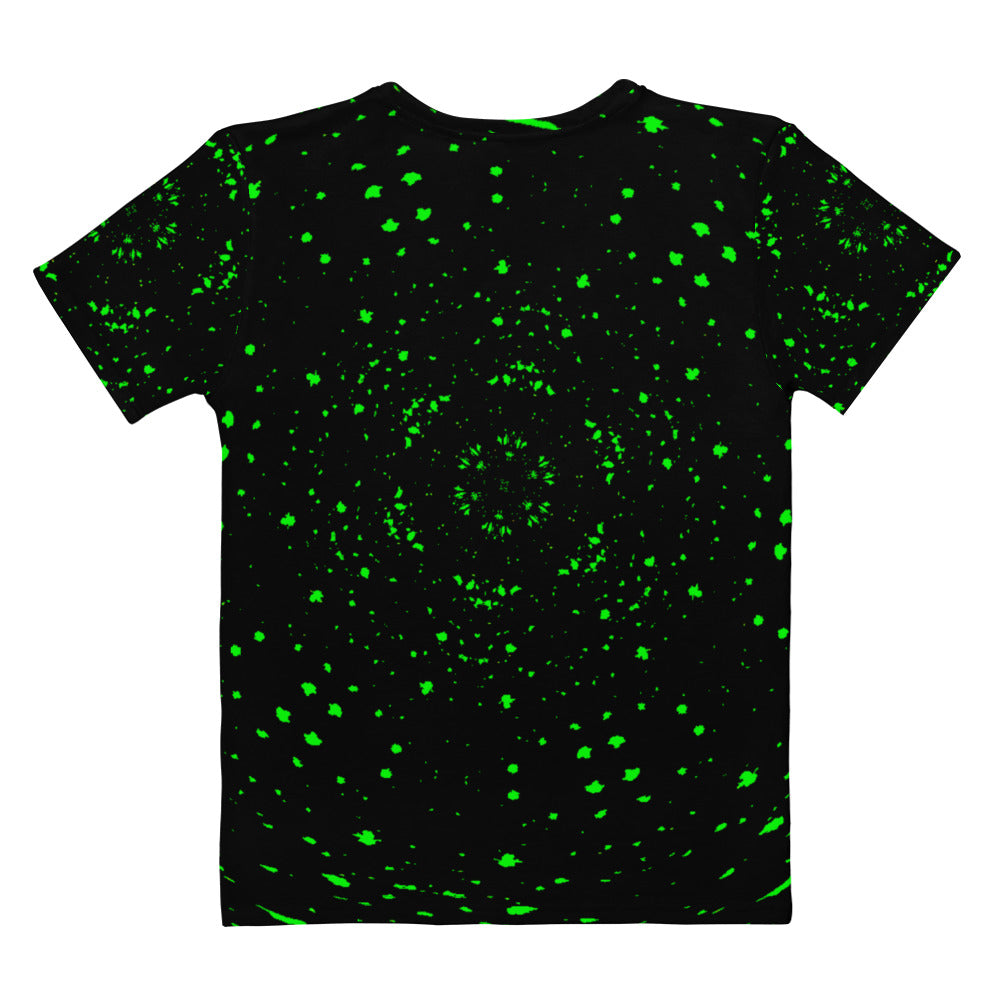 Neon Green Kaleidoscope Women's T-shirt