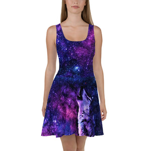 Wolf Nebula Skater Dress