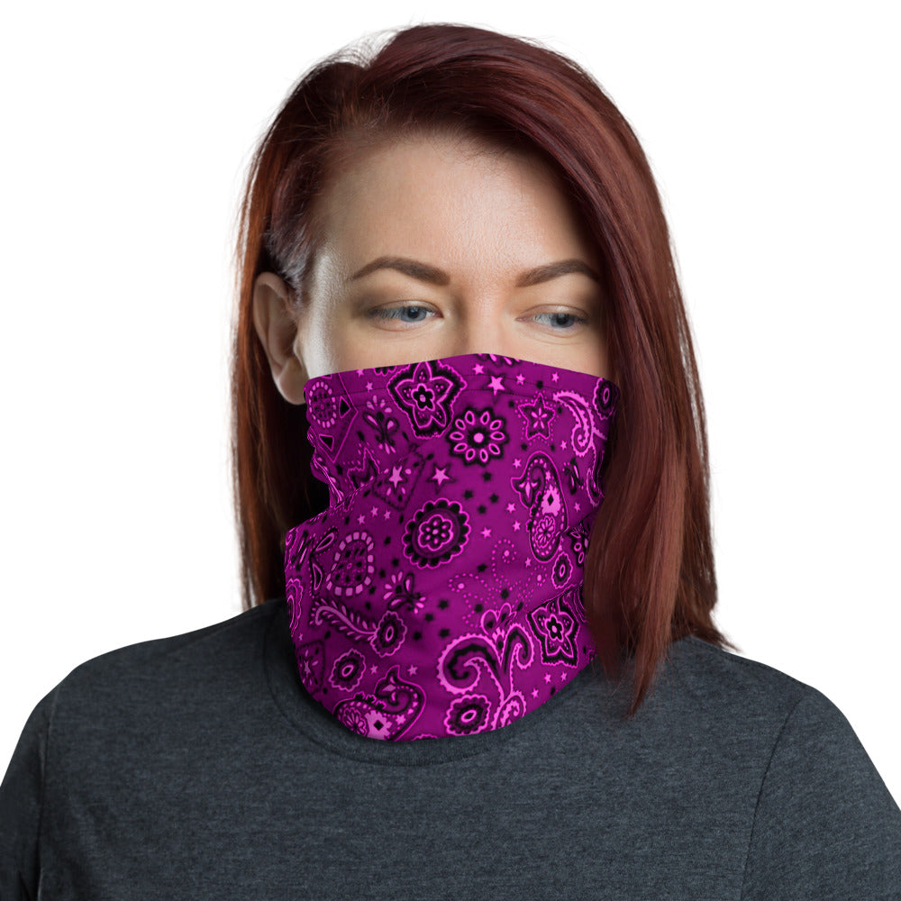 Shades of Pink Bandanna Neck Gaiter