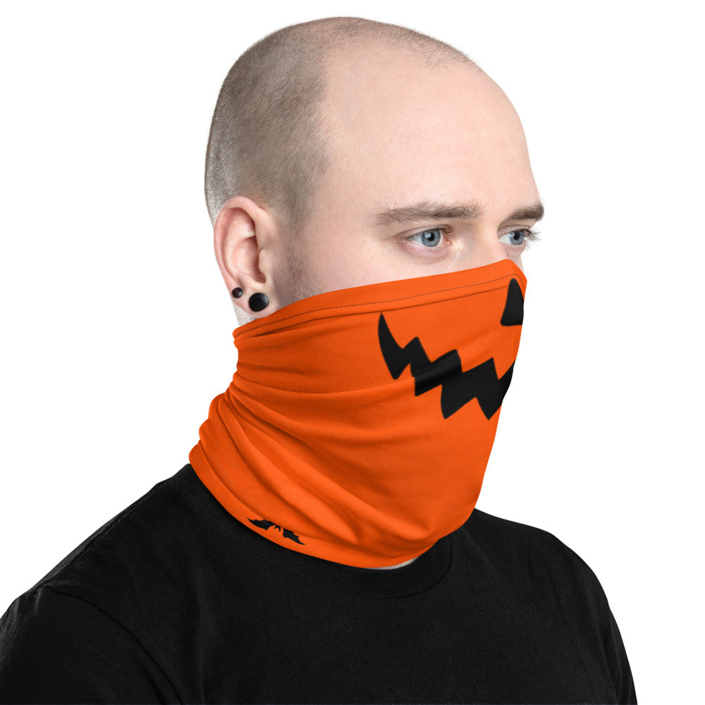 Pumpkin Face Neck Gaiter & Gone Batty Headband