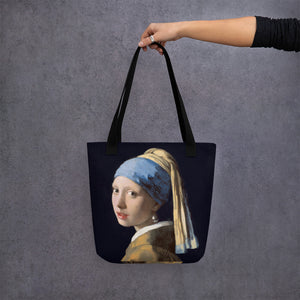 Girl with a Pearl Earring by Johannes Vermeer Tote Bag