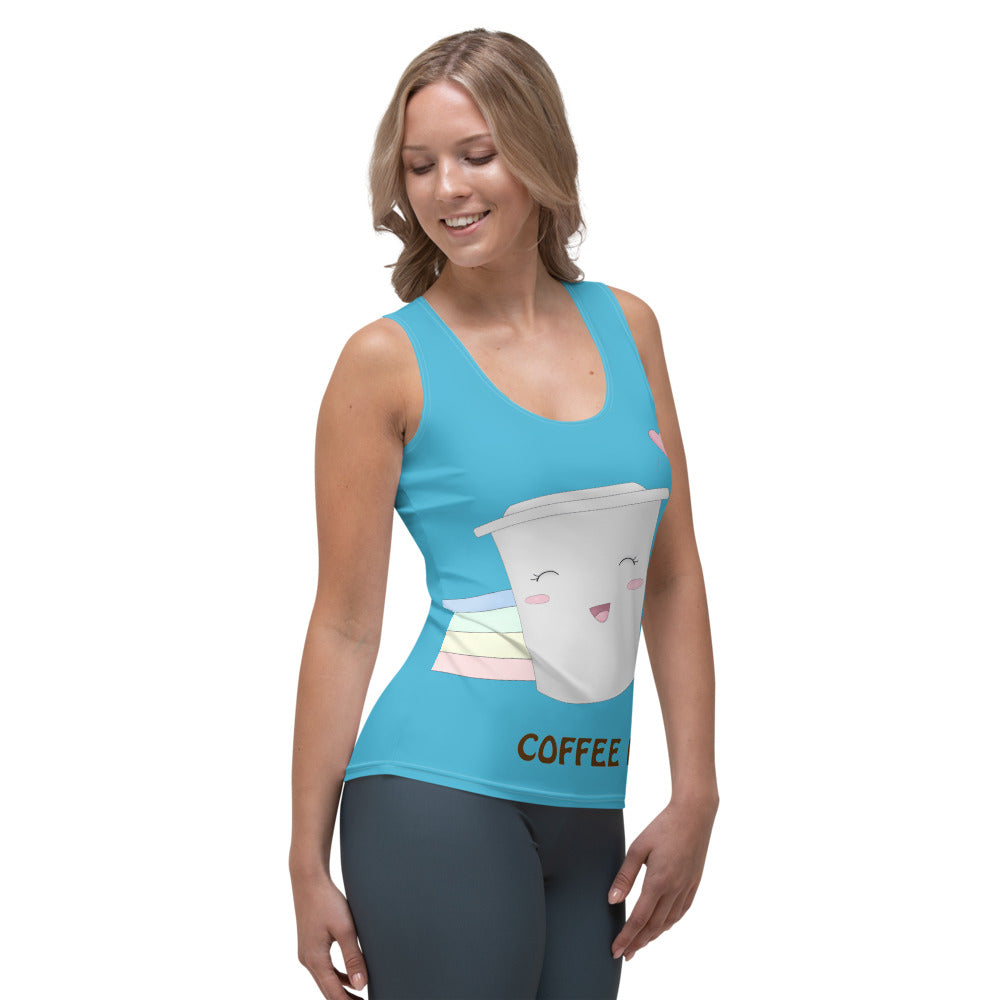 Coffee Power Sublimation Cut & Sew Tank Top