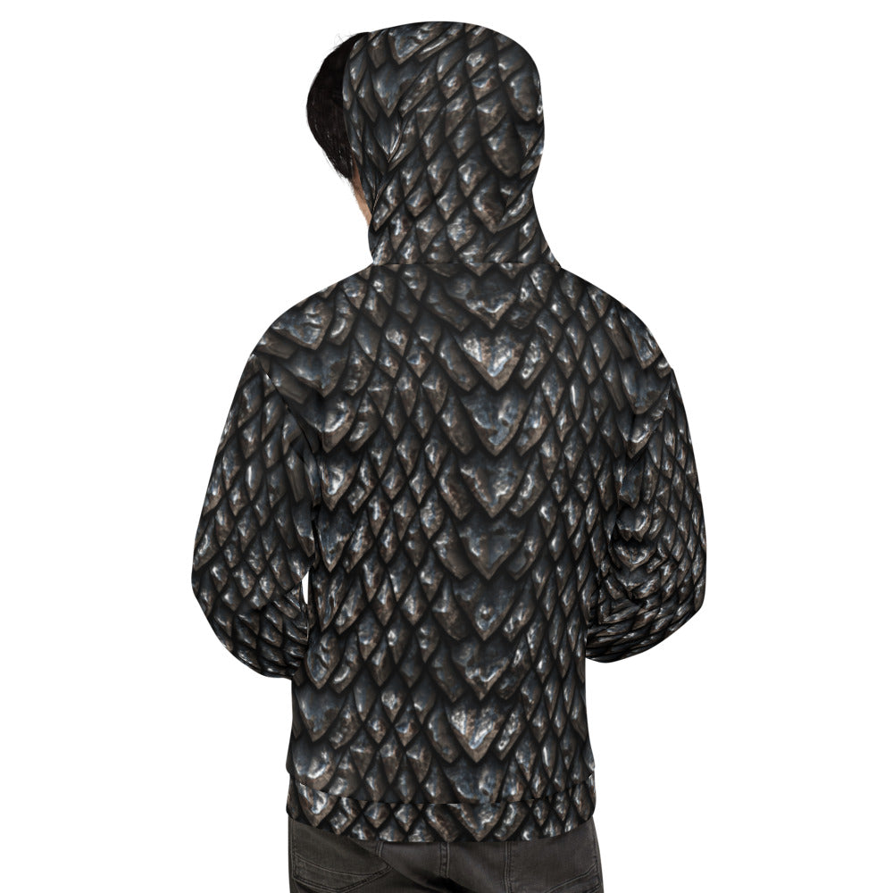 Onyx Dragon Scale Unisex Hoodie