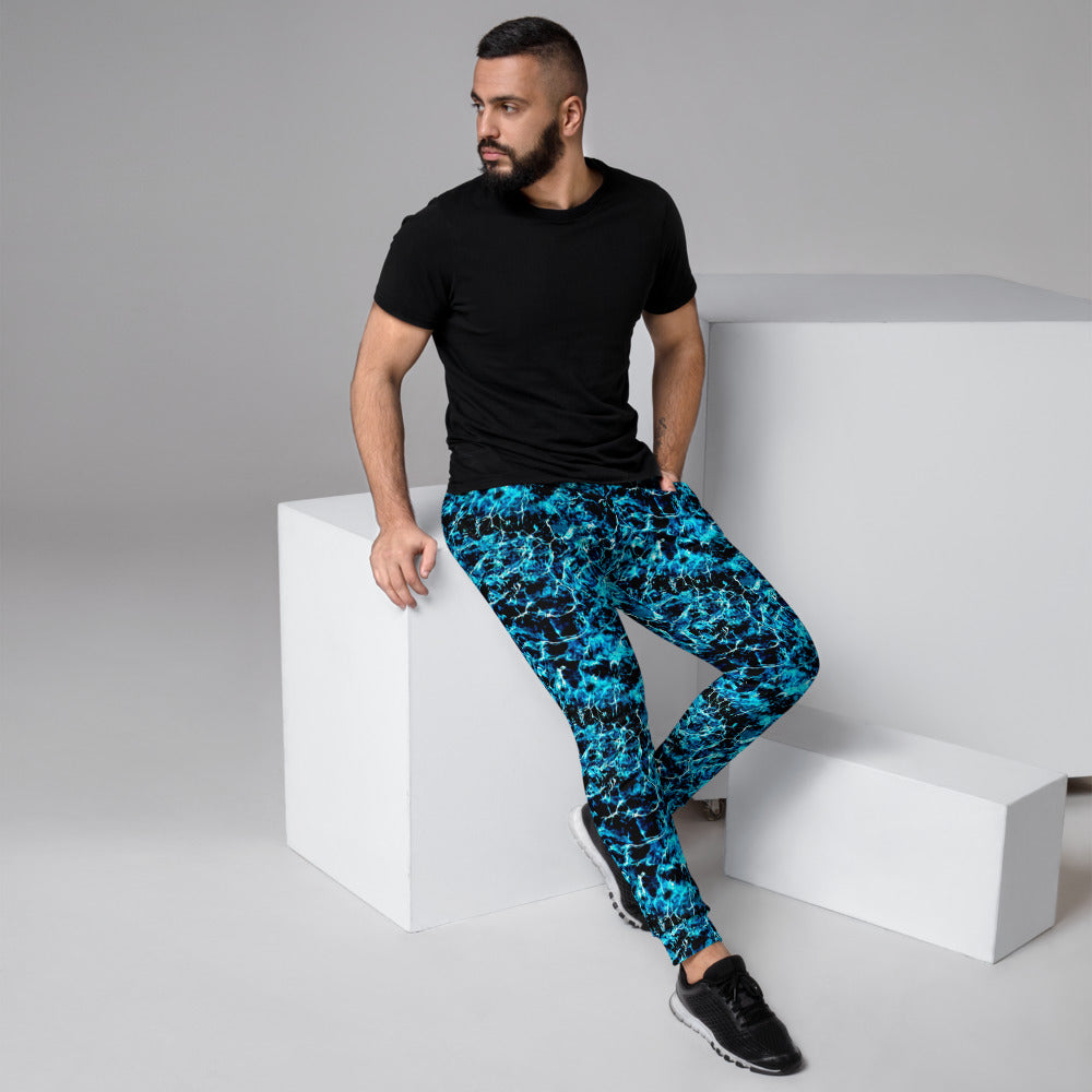 Aqua Blue Deeps Slim Fit Men's Joggers