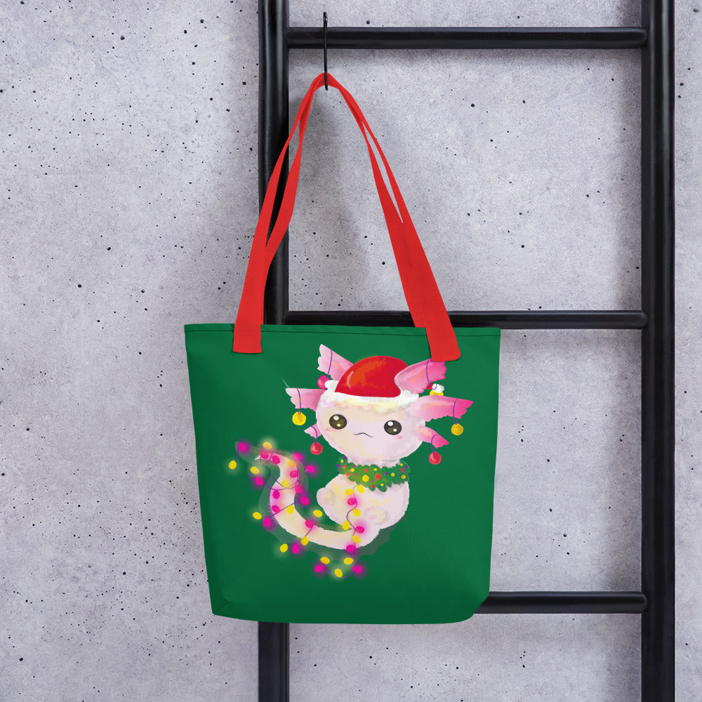 Have an Axolotl Christmas Tote Bag