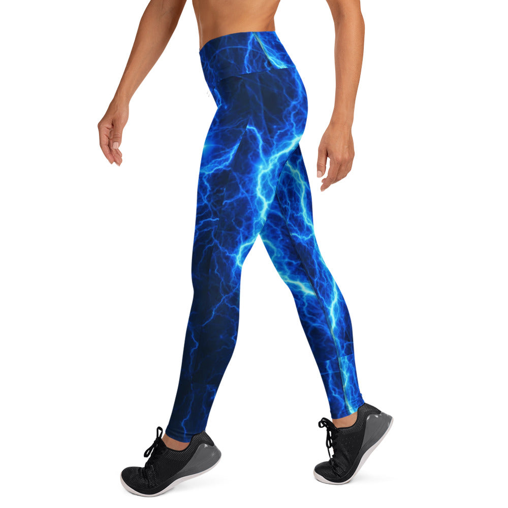 Electric Blue Yoga Leggings