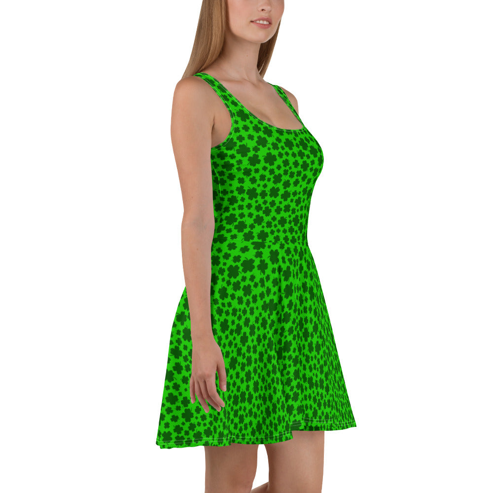 Lucky Clover Skater Dress