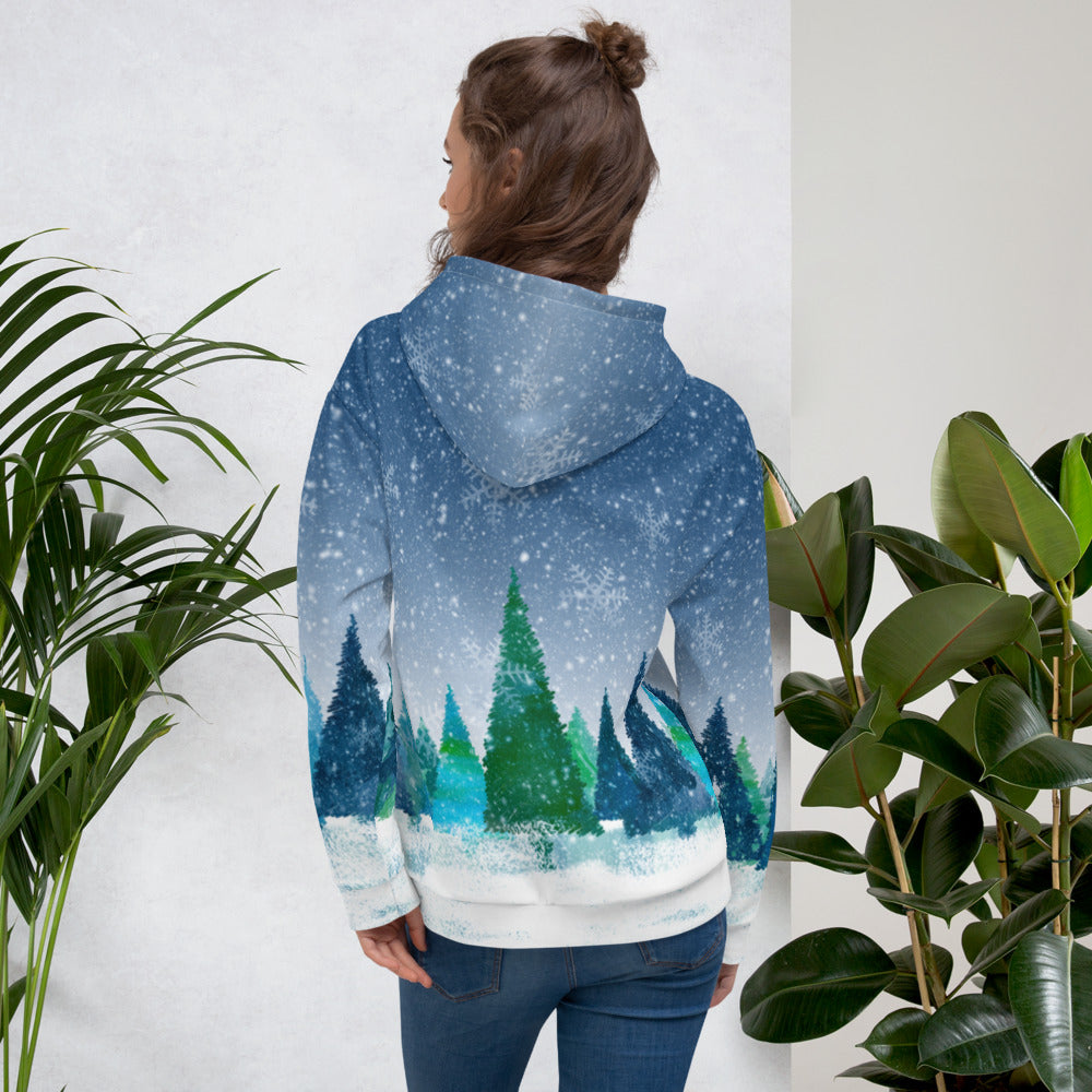 Winter Trees Unisex Pullover Hoodie