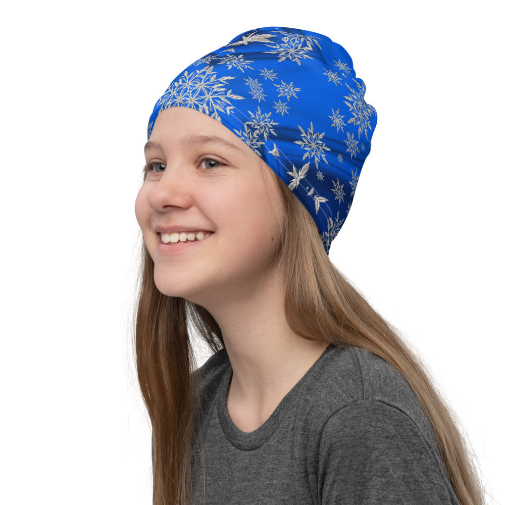 Blue Snowflakes Neck Gaiter